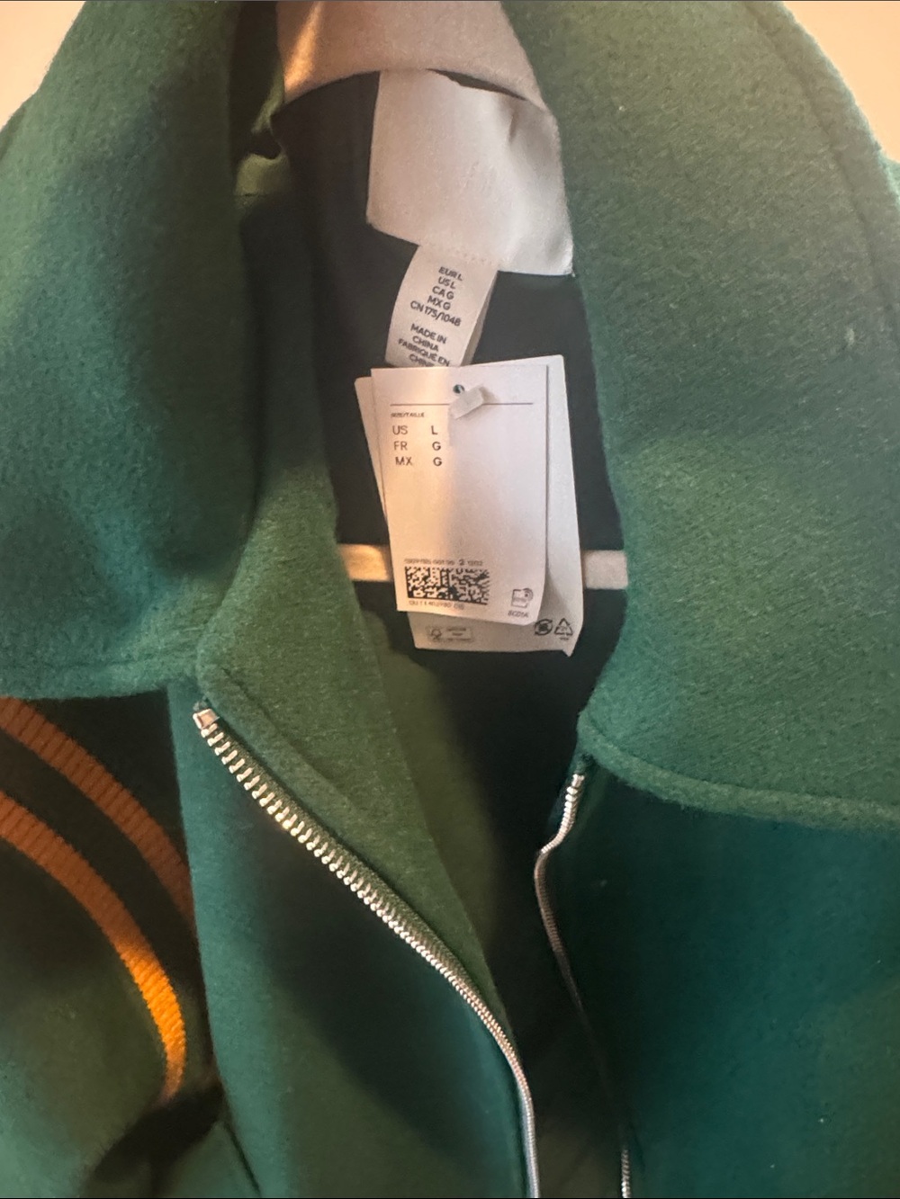 H&M Varsity Jacket Womens L NWT - Picture 3 of 4